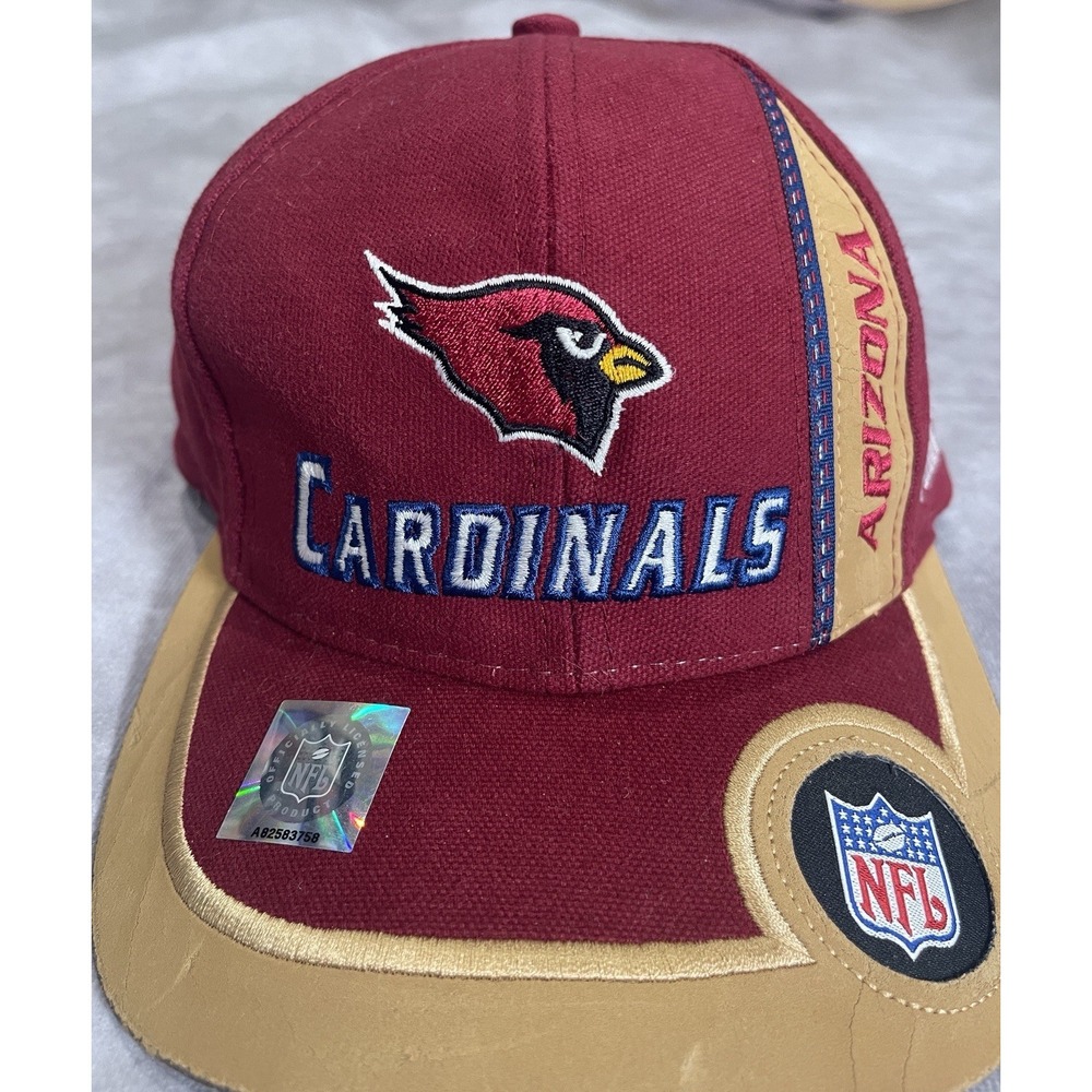 VINTAGE Arizona Cardinals Hat Cap NFL Pro Line Puma Red Strap Back Football Mens